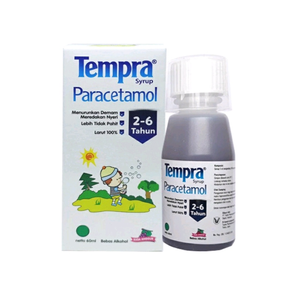 TEMPRA SYRUP 60ML - PARACETAMOL MENURUNKAN PANAS DEMAM NYERI ANAK