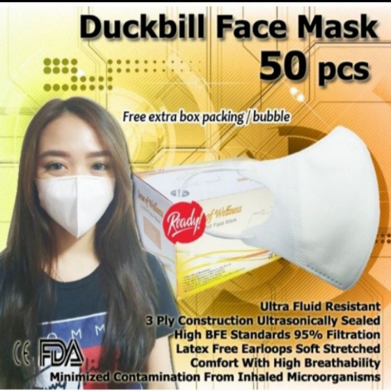 Masker Duckbill WELLNESS ISI 50 pcs
