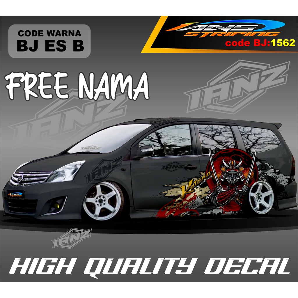 DECAL STIKER MOBIL GRAND LIVINA / STIKER DECAL MOBIL SIGRA AVANZA XENIA / VARIASI STIKER MOBIL