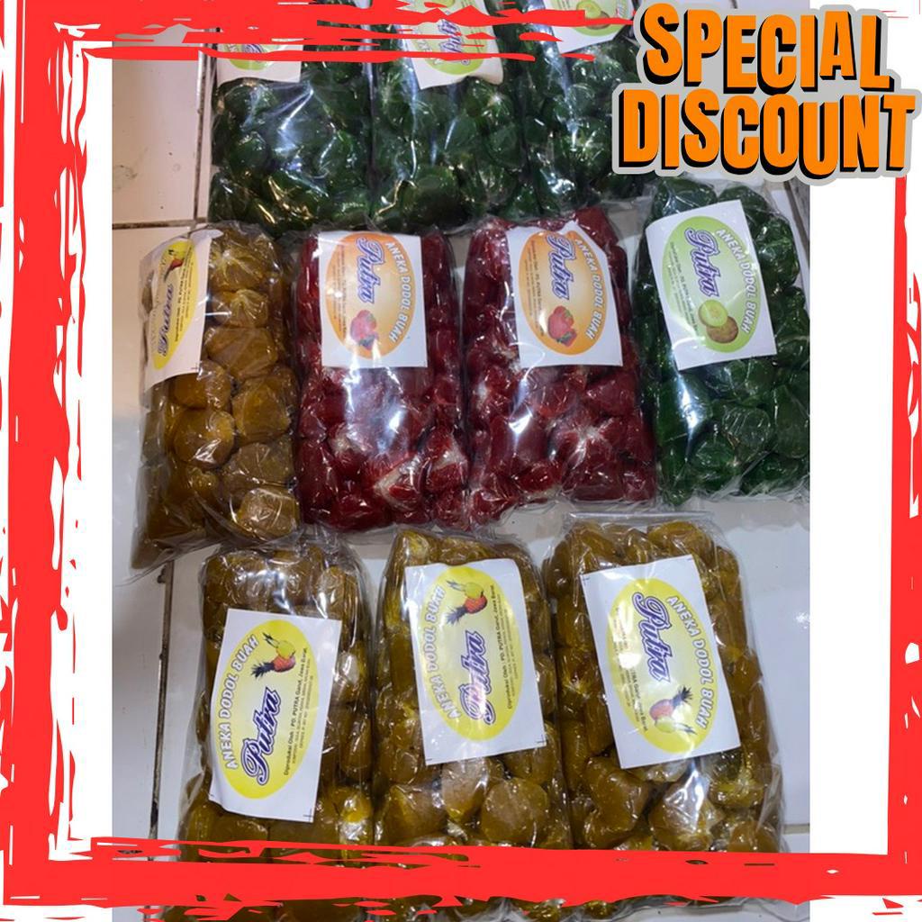

MURMER 1KG DODOL BUAH DODOL BUAH BUAHAN MELON STRAWBERRY NANAS