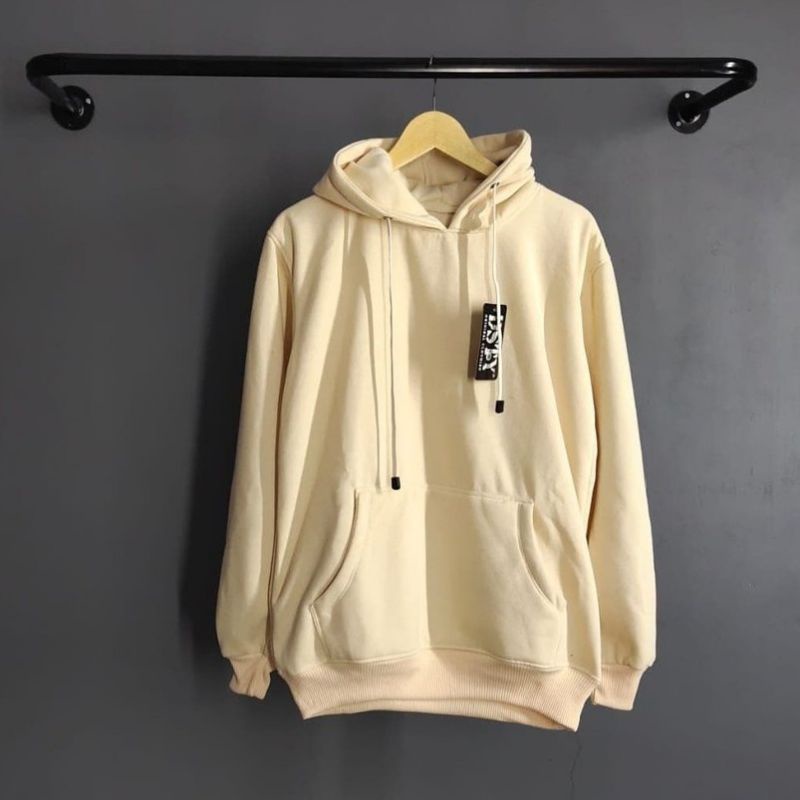 Hoodie Polos Pria Wanita Bahan Fleece Tebal