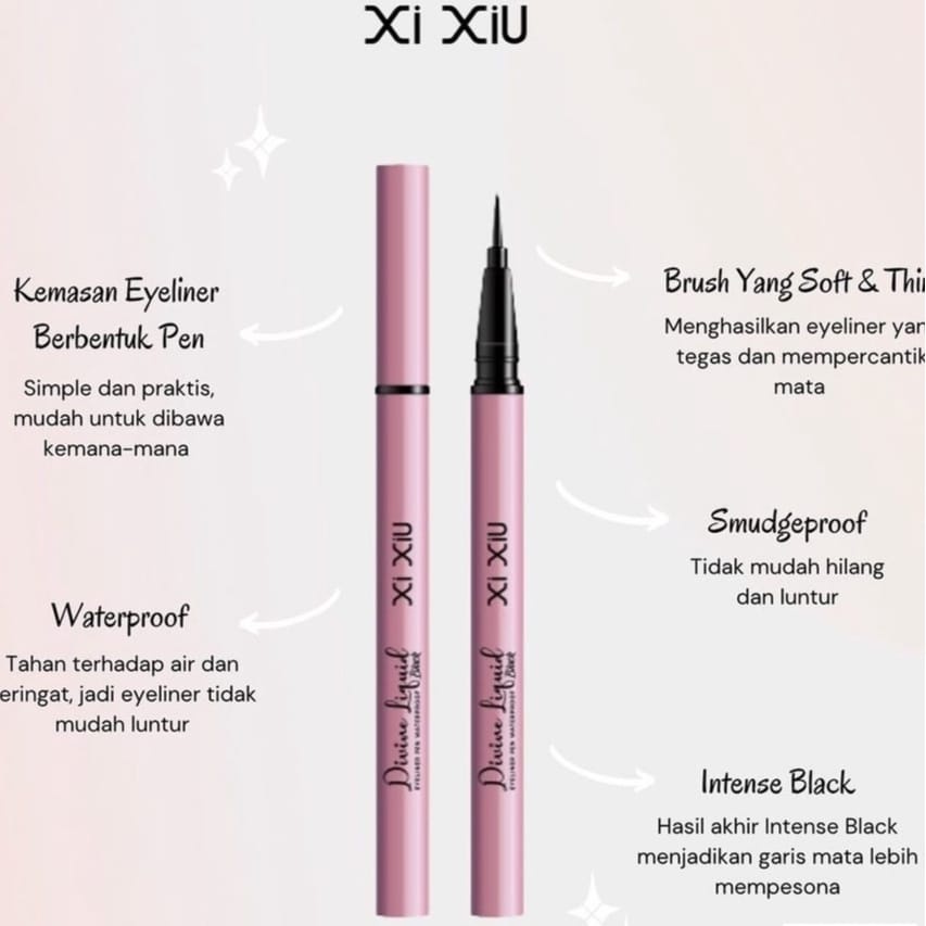 XI XIU / XIXIU DIVANE EYELINER PEN / EYE LINER SPIDOL HITAM MAKE UP