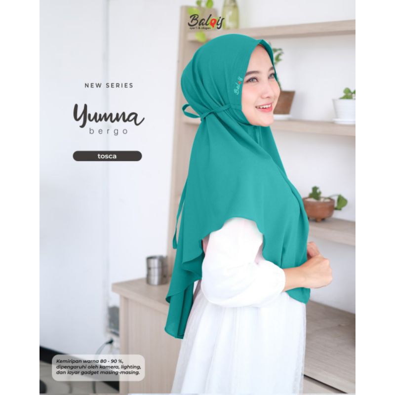 Bergo yumna ori balqis bahan diamond strech-Tosca