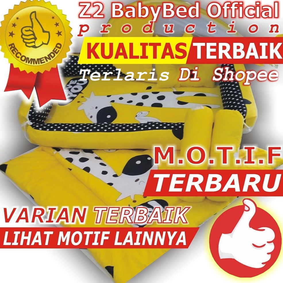 BEST-SELLER Kasur Bayi Kelambu dan-Bedcover Motif Archery x Polkadot-navy CBNK 029 PLUS NON FURING