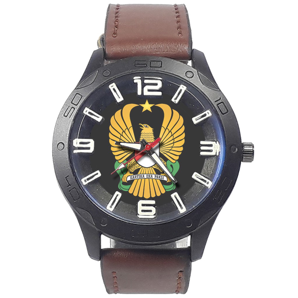 Jam tangan TNI-AD Kalep Coklat (Exclusive)