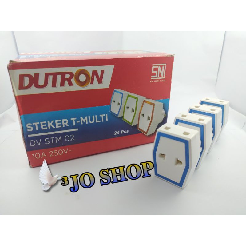 Steker T Multi DUTRON/stop kontak 3 cabang multi fungsi