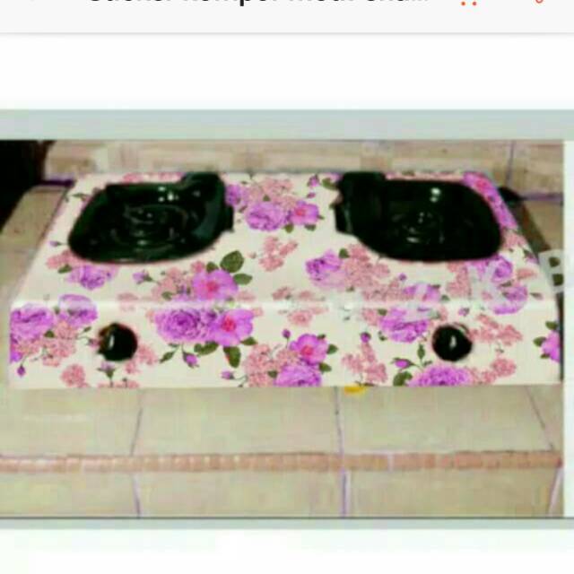 Stiker kompor shabby pink