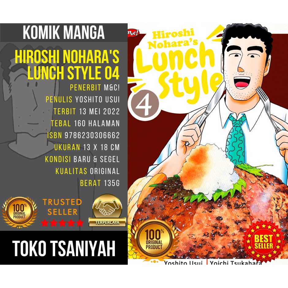 Buku Komik Hiroshi Nohara Lunch Style 4 Hiroshi Nohara's Lunch Style 04 Yoshito Usui Komik Manga Ani