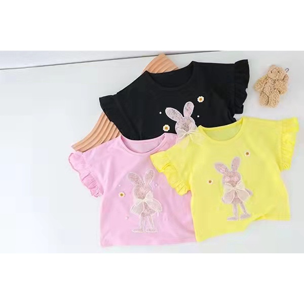 Setelan celana pendek anak cewek / Setelan hotpant anak perempuan / Baju anak cewek/ Pakaian anak import  uisa 1-4Tahun