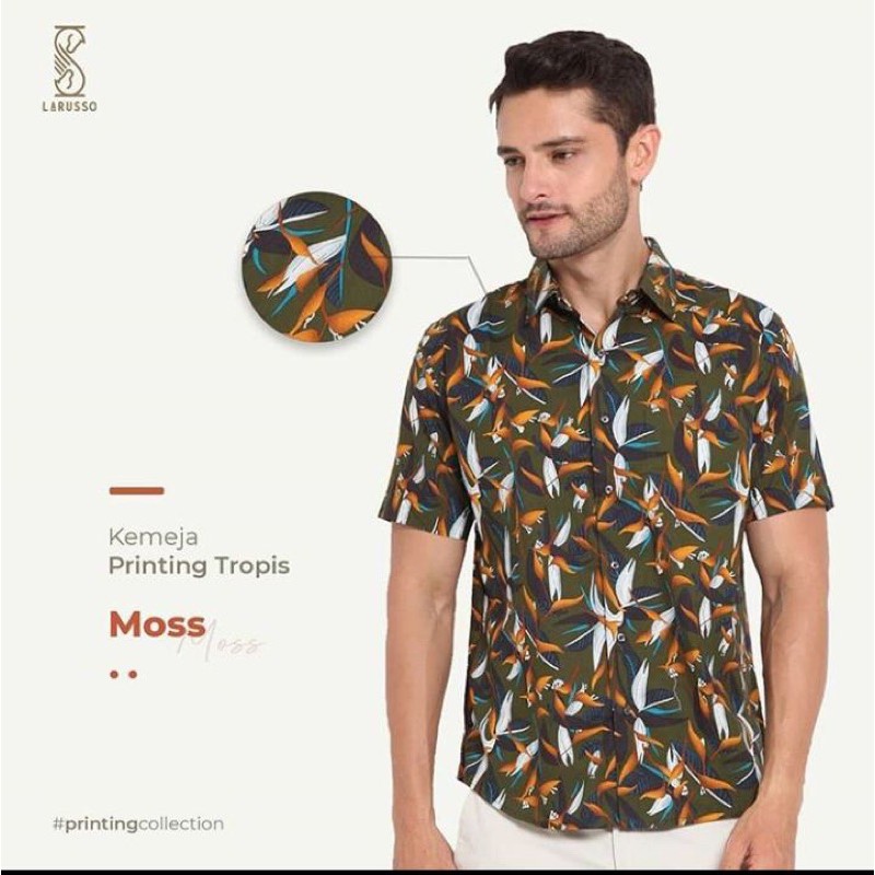 LARUSSO / KEMEJA PRIA / KEMEJA PRINTING PRIA
