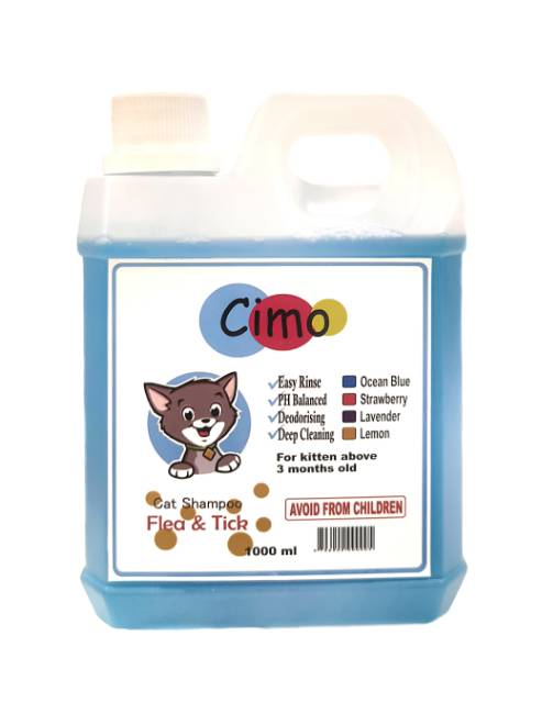 CIMO 1 LITER SHAMPO KUTU KUCING / FLEA AND TICK CAT SHAMPOO / GROOMING