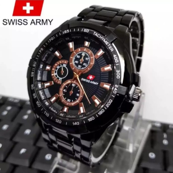 Jam Tangan Pria Watch COD Keren Murah Terbaru Fashion Y4M4 jam tangan pria swiss_army stainless - Hi