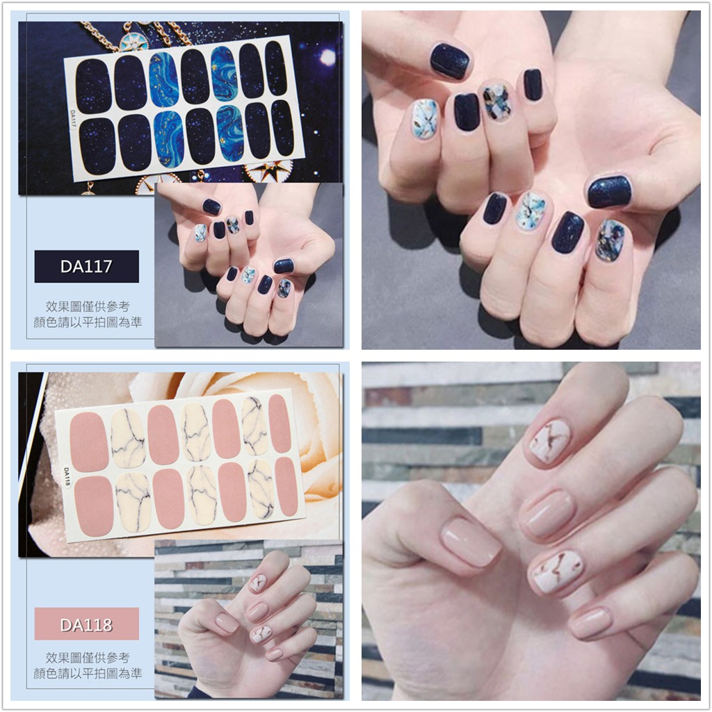&lt;Jjoygirl&gt;DA Nail sticker motif / sticker kuku / stiker kuku / nail stiker glitter / stripes design