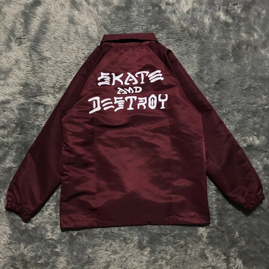 Coach Jaket THrasher Skate and Destroy Mirror PRemium