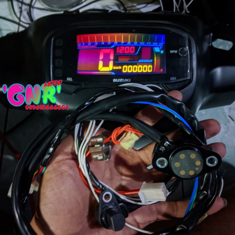 speedometer digital satria hiu dan lumba