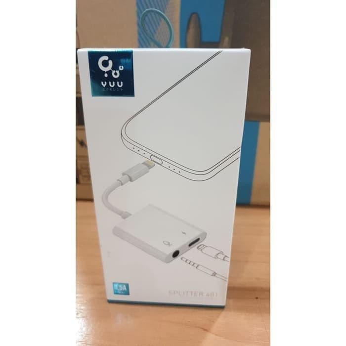 YUU SPLITTER LIGHTNING AUDIO JACK AUDIO MIC FOR IPHONE YTG 481 IJ