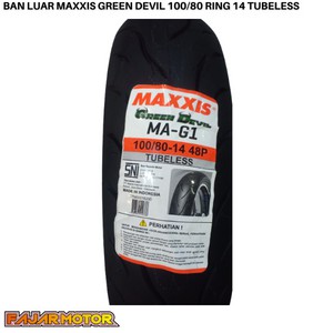 MAXXIS BAN LUAR TYPE DIAMOND VICTRA GREEN DEVIL MA-G1 100/80-14 TUBELESS