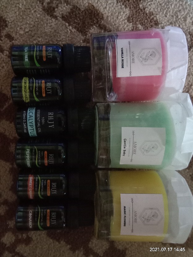 Premium Scented Candle - Lilin Aromatherapy Vegetable Natural Wax Kelapa Sawit 50gr Aromaterapi