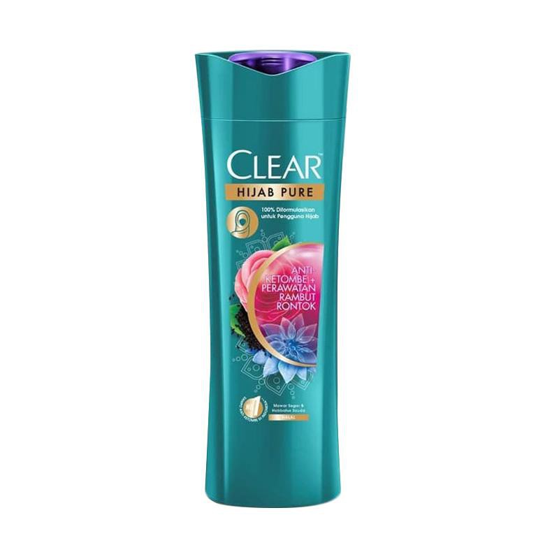 Clear Shampoo Hijab Pure Anti Ketombe Perawatan Rambut Rontok 160ml