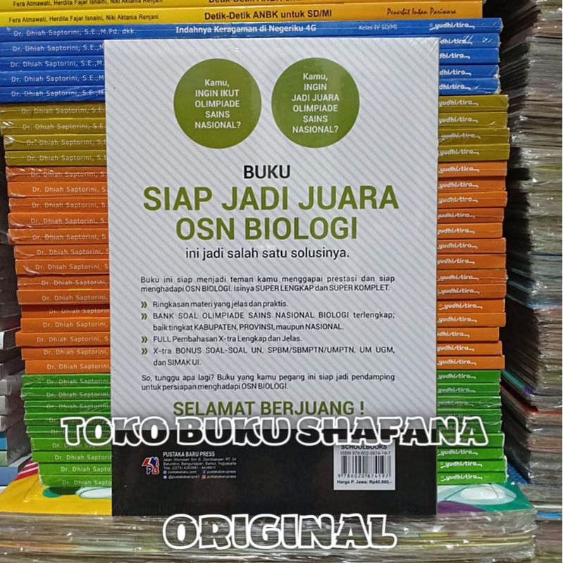 Buku OSN BIOLOGI SMA : Kumpulan Soal Siap jadi Juara Terlengkap Pustaka Baru Press