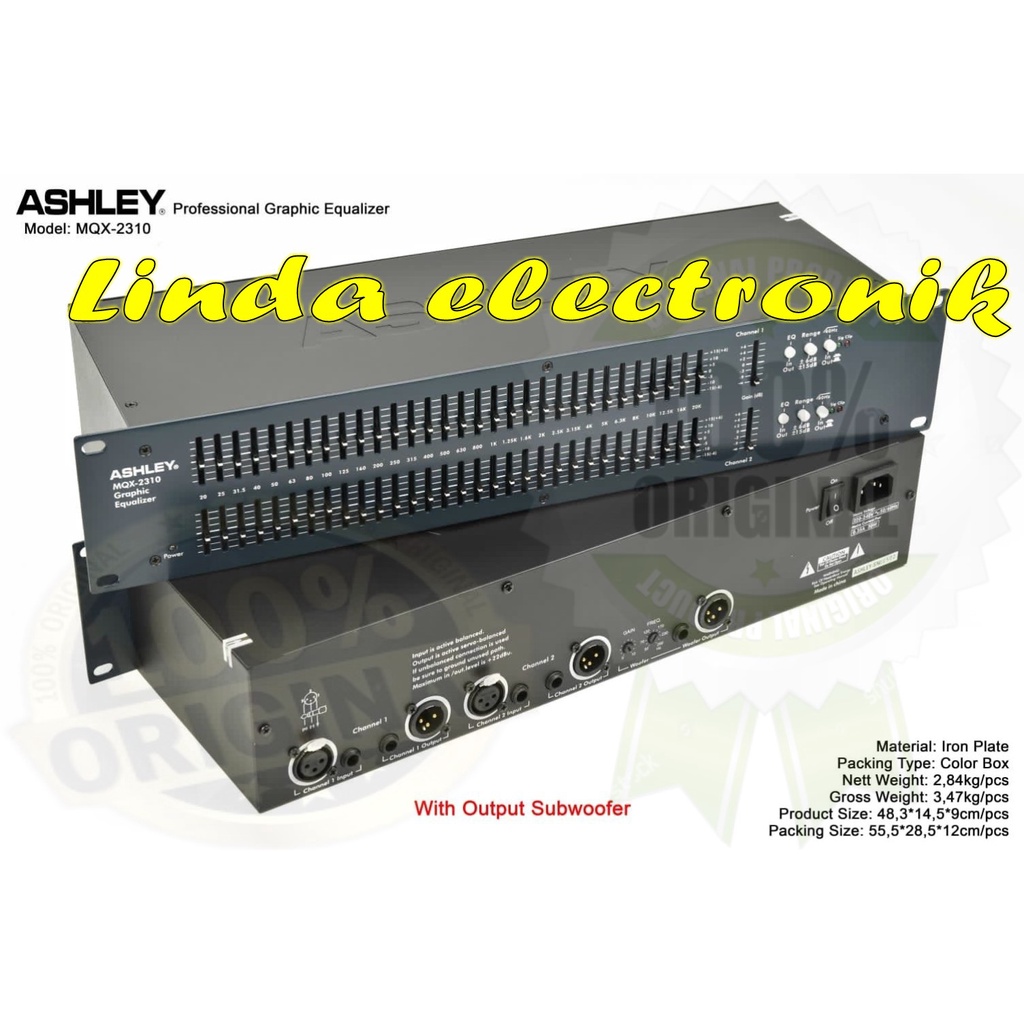 equaliser ashley mqx 2310 mqx2310 original