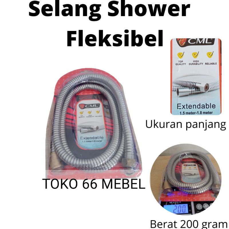 Selang Shower Stainless Flexiibel / Selang Jet Shower & Hand Shower