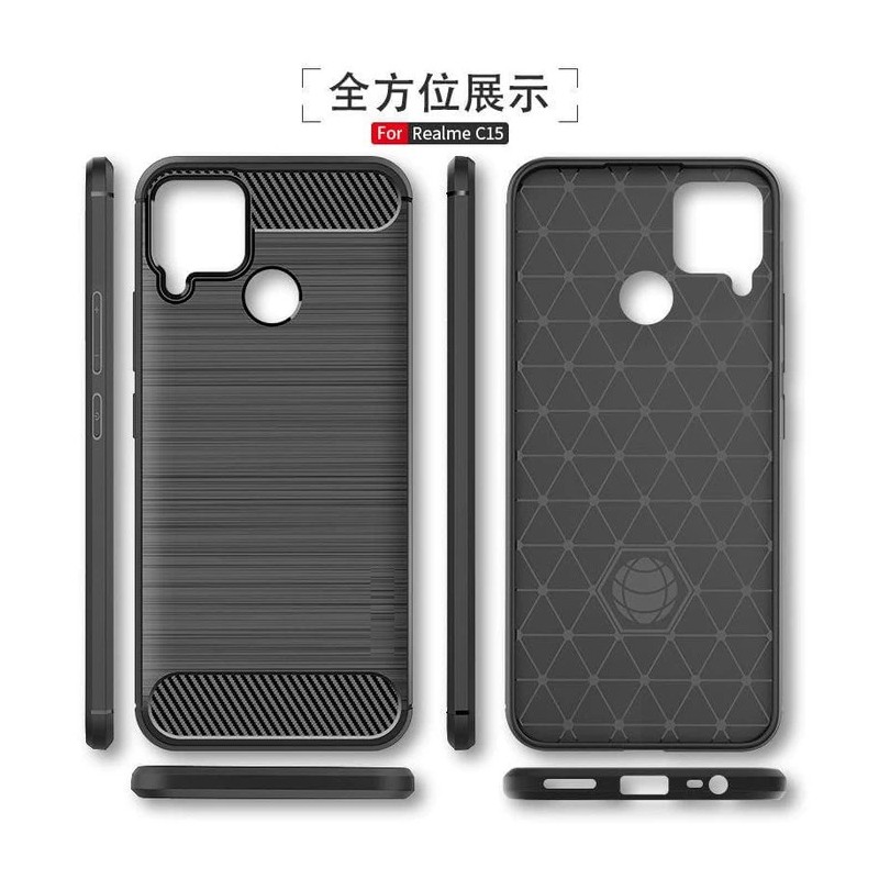 Casing Softcase Realme Narzo 20 IPAKY Carbon Fiber Matte Softcase