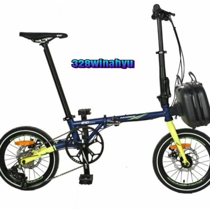 Sepeda Lipat Evergreen 16" Maximus Edge seli 16 inchi