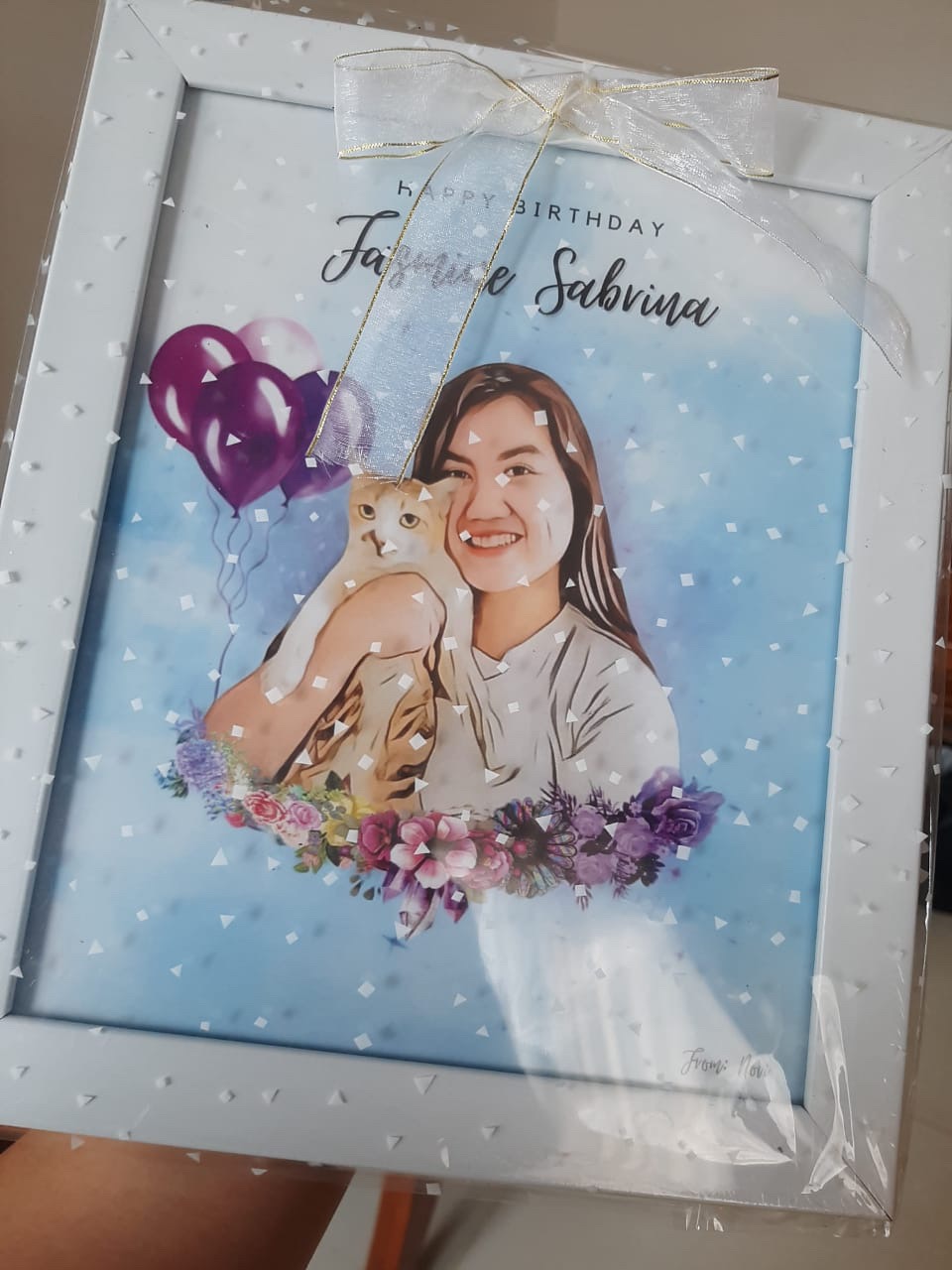 Kado Wisuda, Ulang Tahun, Pembicara, Anniversary Artwork Ilustrasi + Desain Foto+cetak+bingkai