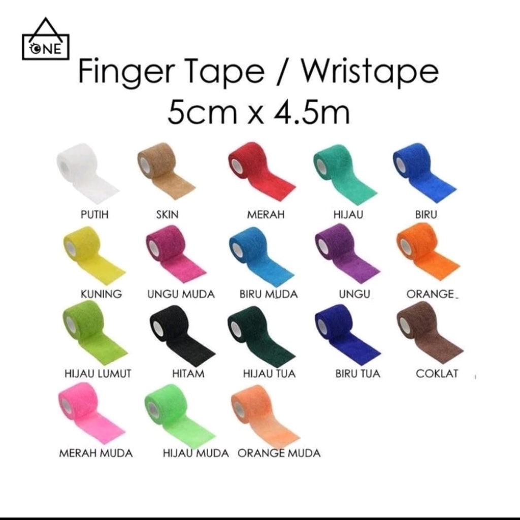 FINGER TAPE / PERBAN JARI / PERBAN ELASTIS/ FINGER TAPE PROTEKTOR UKURAN 2,5CM X 5 / UKURAN KECIL