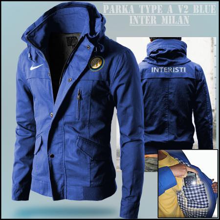 Jaket Parka Tipe A Inter Milan Blue