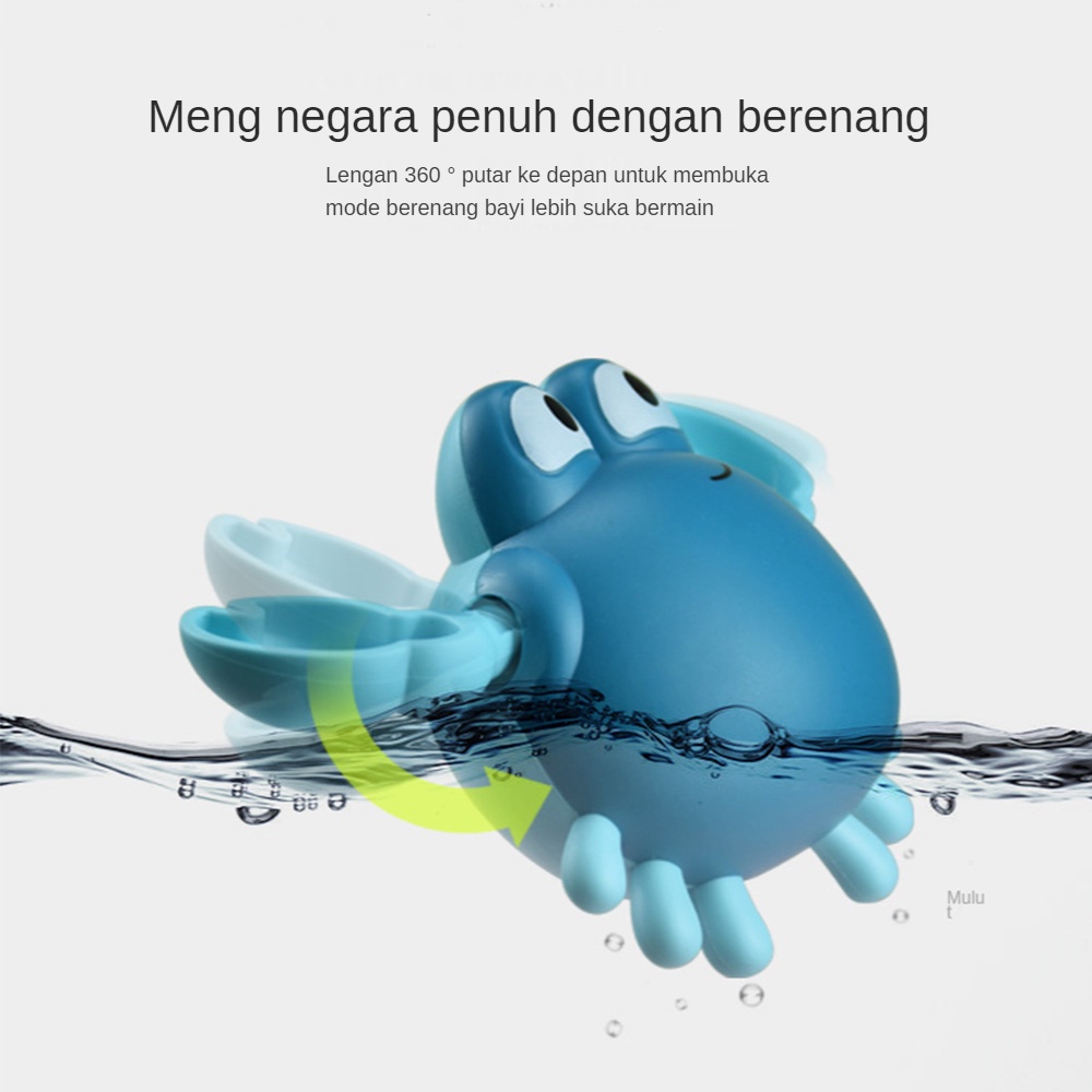 Lakoe Mainan Mandi Anak Bayi Kepiting Mainan Air Anak mandi bath toys-6
