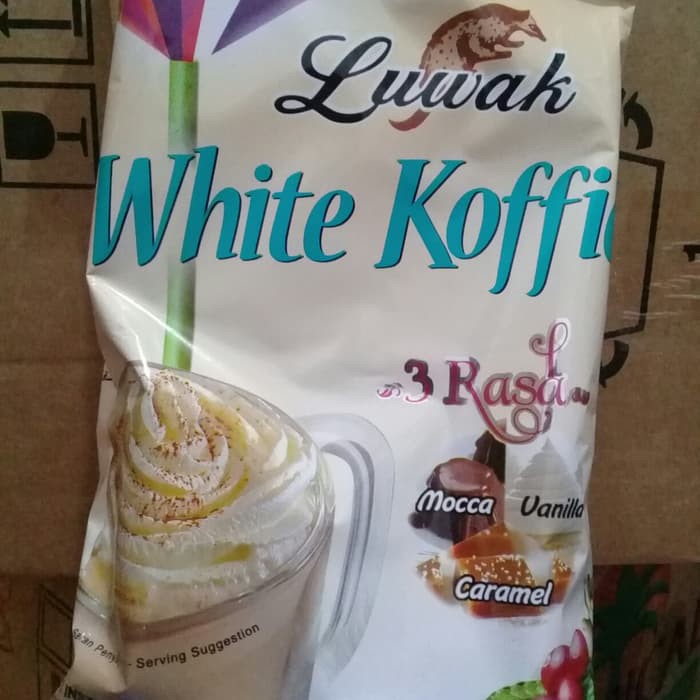 

LUWAK WHITE KOFFIE 3 RASA 10x20gr Termurah Luwak White Coffee 3 Rasa