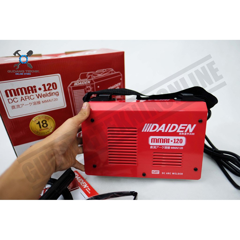 Daiden MMAi 120 - Mesin Las Listrik Daiden 120A / Trafo Las Welding Inverter Daiden MMA 120 A