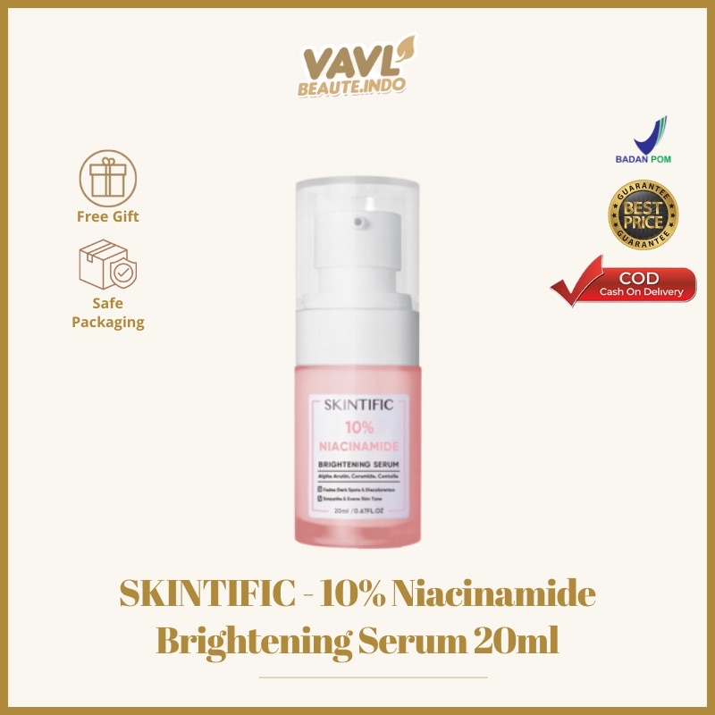 SKINTIFIC - 10% Niacinamide Brightening Serum 20Ml  【BPOM】