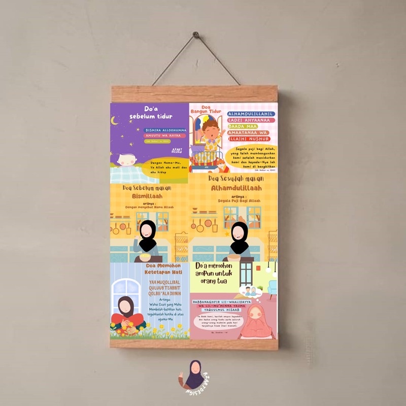Poster Edukasi Anak Doa Harian