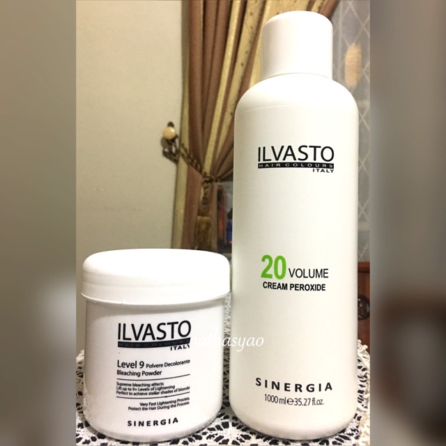Paket BLEACHING POWDER ILVASTO LEVEL 9 + DEVELOPER(OXYDANT) ILVASTO