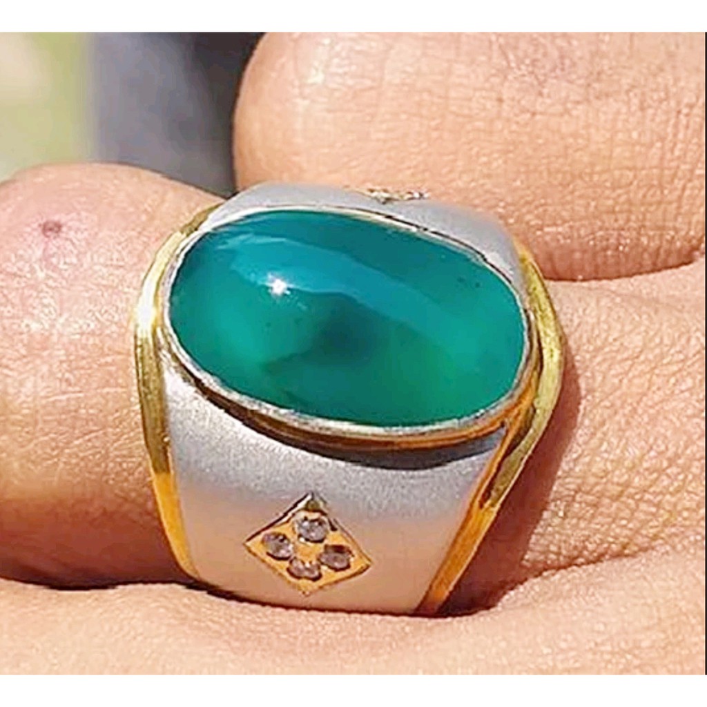 BACAN DOKO batu akik natural bacan gulau coklat super size kantoran