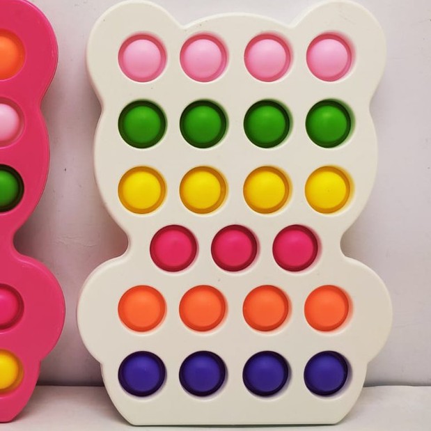 Terbaru Mainan Viral Push Pop It Fidget Toy Among US Kupu-Kupu-Boneka Putih