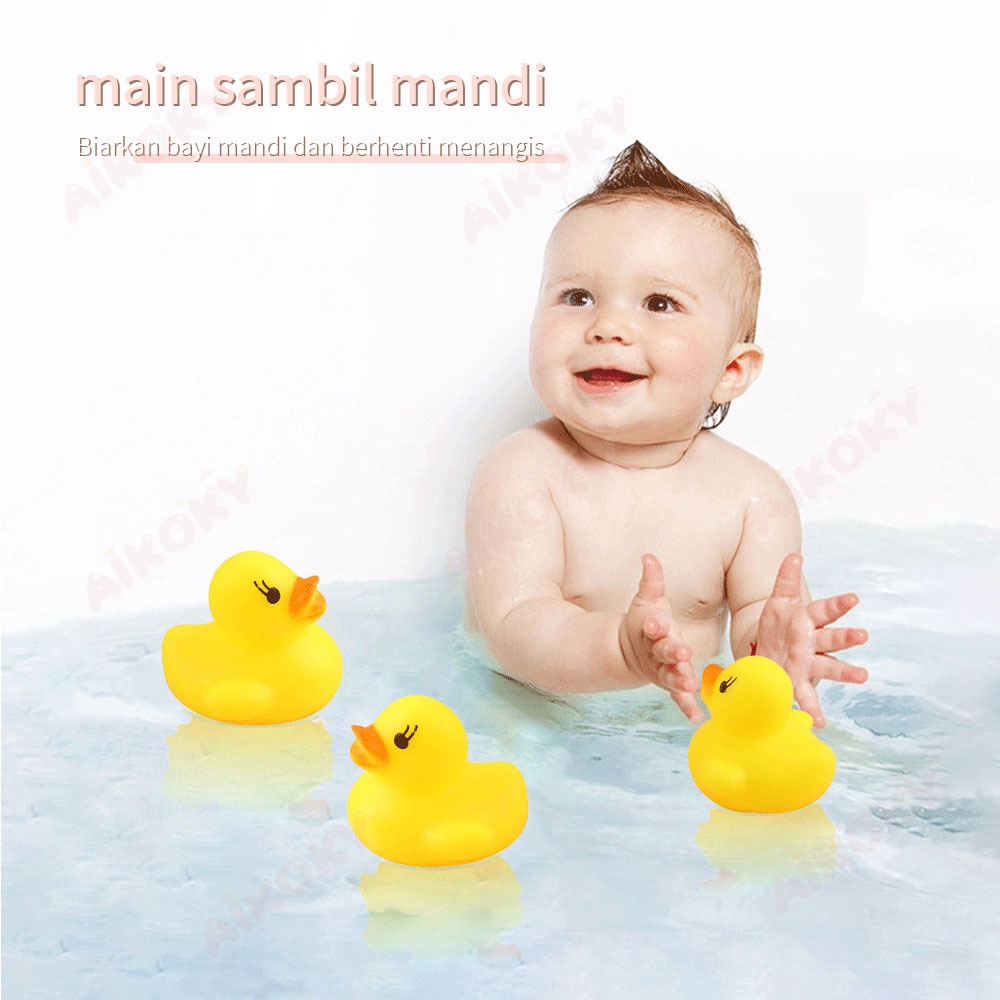 Aikoky Mainan mandi bayi/Mainan mandi bebek yang terdengar