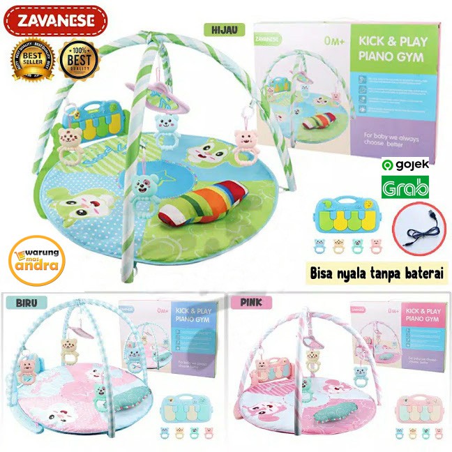 Zavanese Playgym bulat alas main bayi