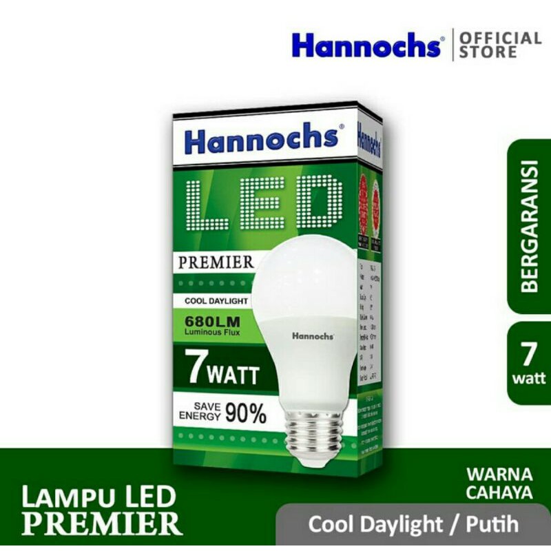 Lampu Led Hannochs 7w/7 Watt Premier Bolam