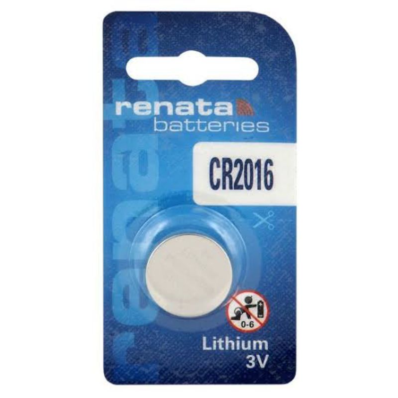 BATERAI RENATA CR2016 ORIGINAL / BATRAI CR 2016 LITHIUM 3 VOLT