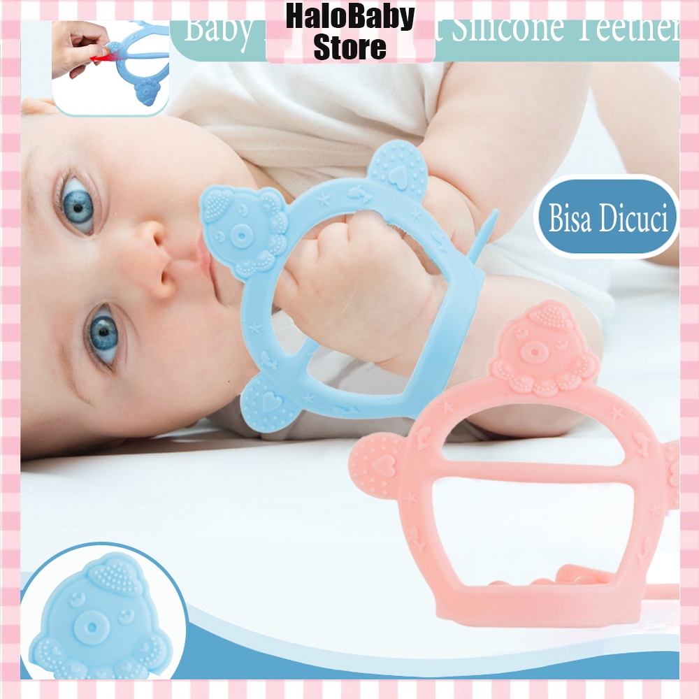 Halobaby Teether gelang  bayi /Mainan Gigitan Bayi / Silikon Bpa Free