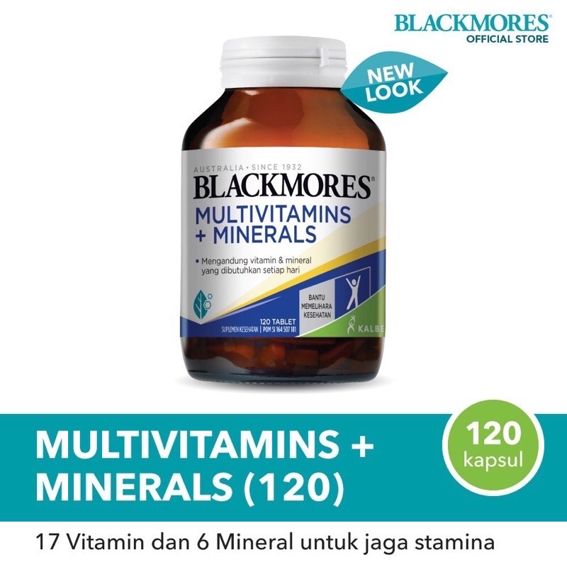 Blackmores Multivitamin Mineral ( isi 30, 60, dan 120 capsule )