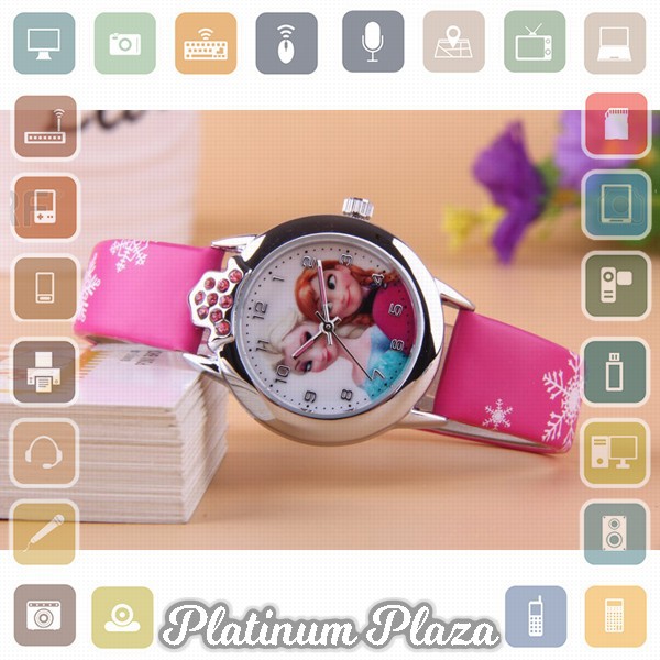 JOYROX Jam Tangan Anak Perempuan Princess Elsa Anna Frozen - FG0701A - Rose`9FK7UG-