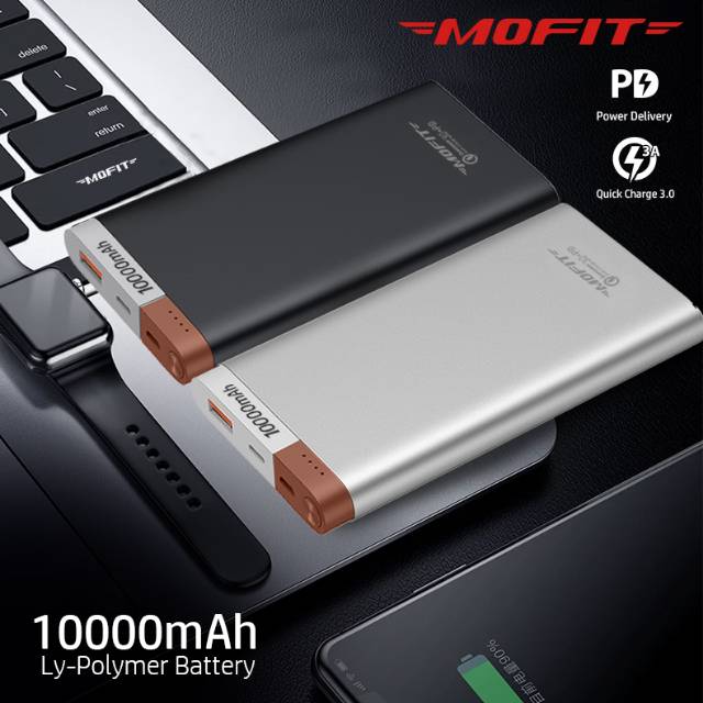 MOFIT M19T 10000mAh PowerBank Quick Charge 3.0 + PD Power Delivery