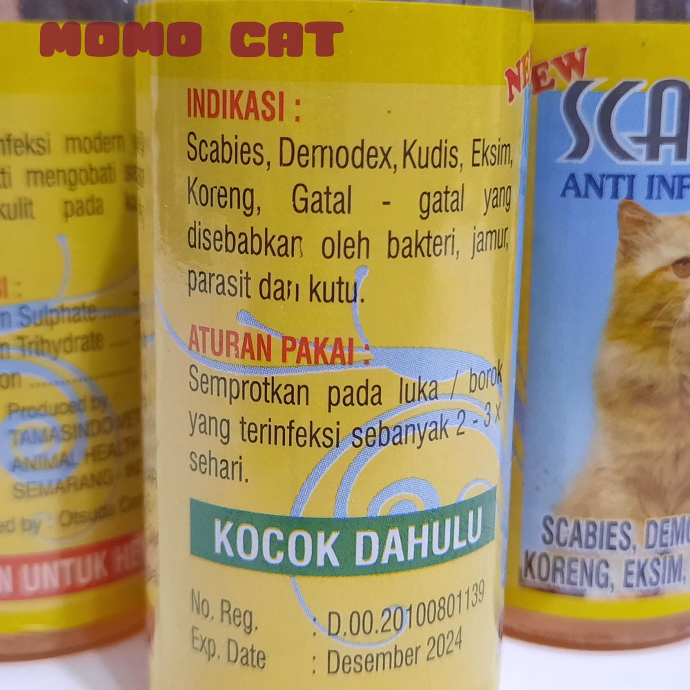 OBAT SCABIES Kucing Terpercaya Scadix Kemasan Spray