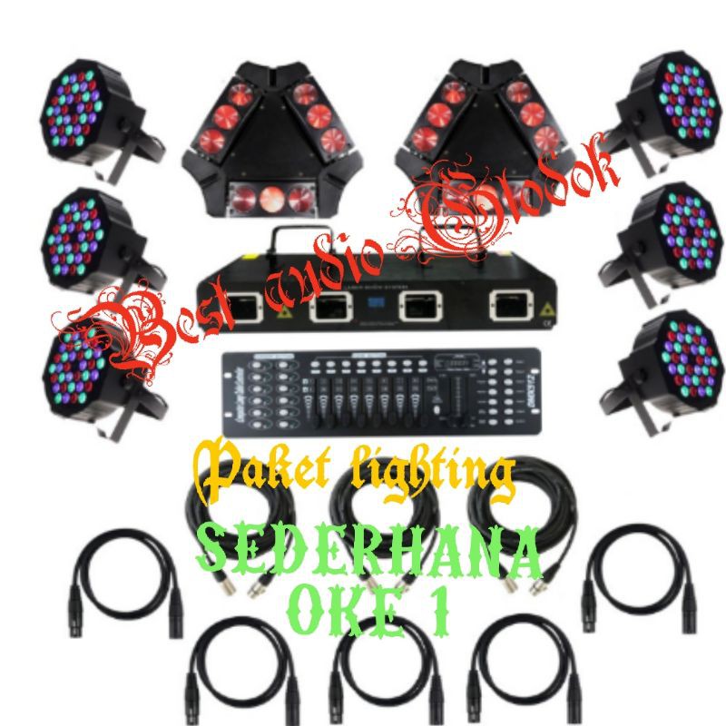 Paket lighting panggung Sederhana Oke 1