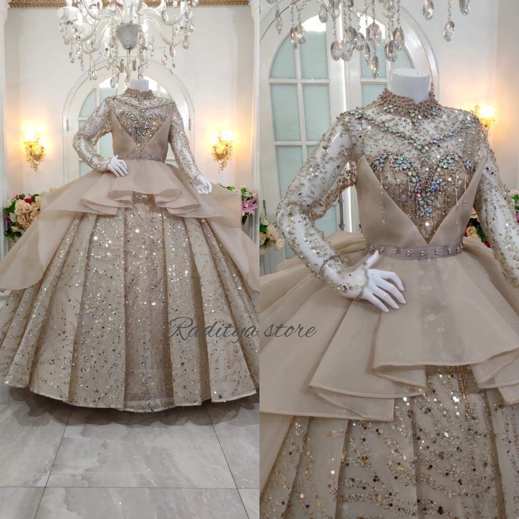 GAUN PENGANTIN BARBIE//GAUN BARBIE MEWAH//BARBIE PENGANTIN